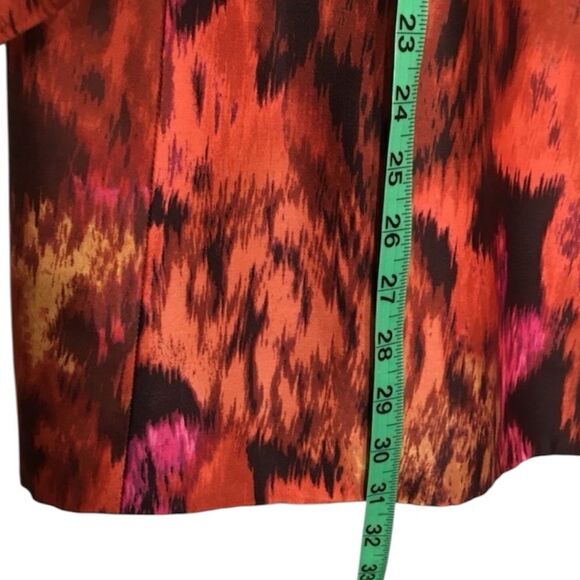 J.CREW WOOL/ SILK BURNT ORANGE TIE DYE LIGHTWEIGHT LINED PEACOAT JACKET COAT 4 - Picture 8 of 10